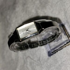 Vintage Rectangular Guess Women's Watch Partial Cuff Band